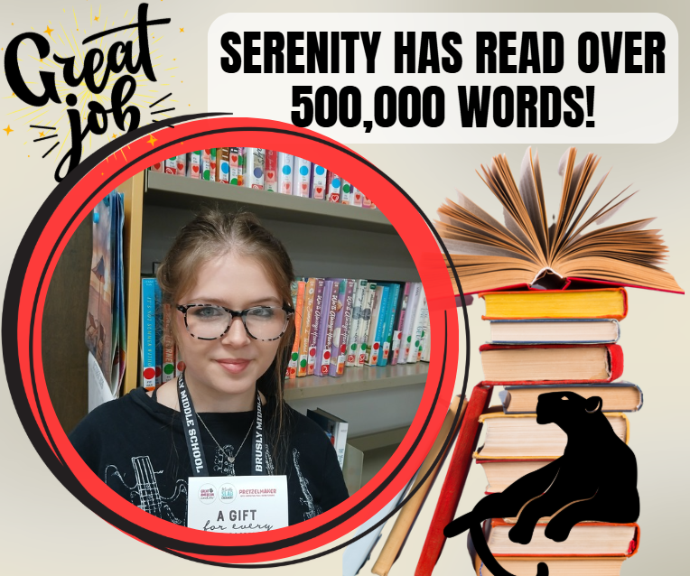 Serenity has read over 500,000 words!