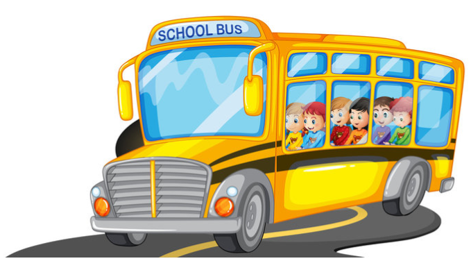 School Bus cartoon graphic
