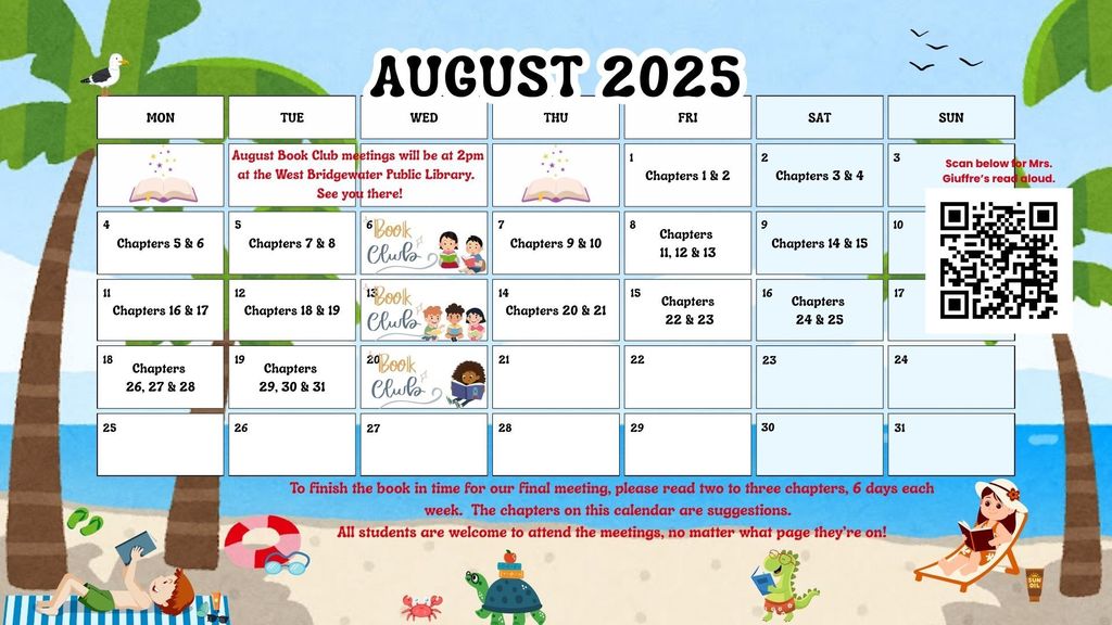 reading calendar