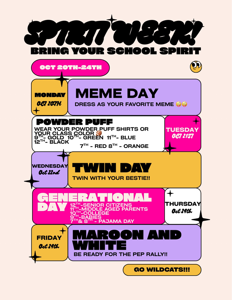 Colorful Bold Playful Summer Season Events Schedule Flyer