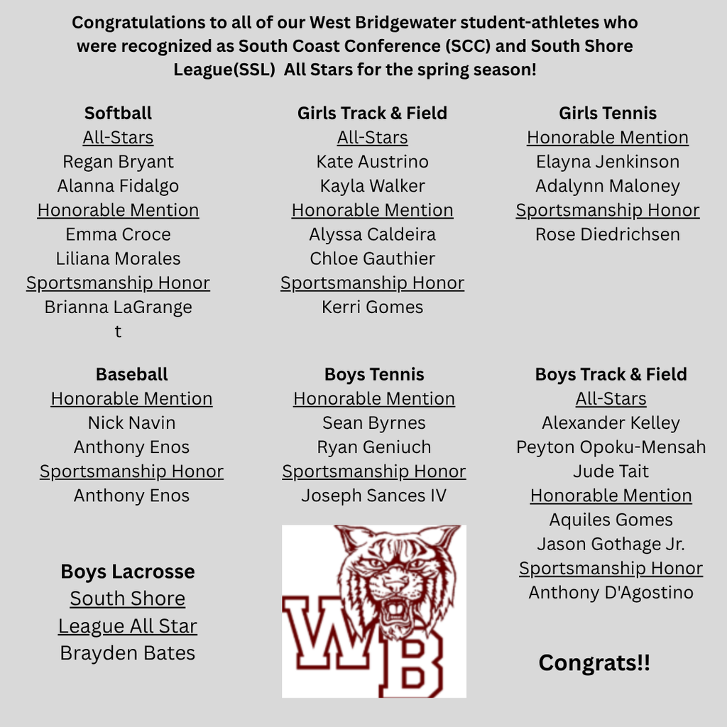 Spring Sports Student-Athlete All Stars