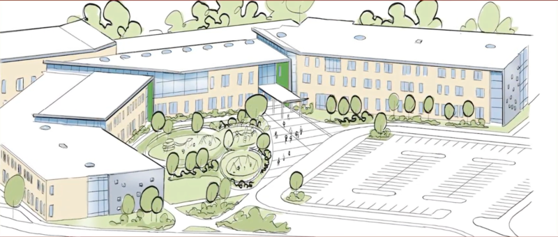 Artists rendering of new elementary school