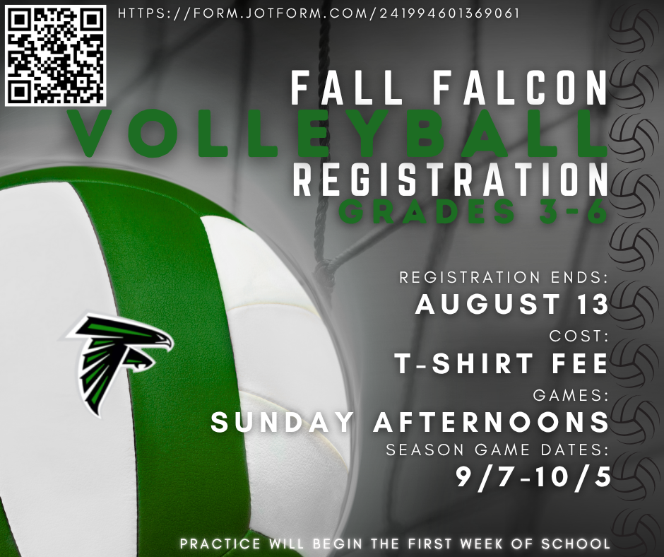 Grades 3-6 Falcon Volleyball