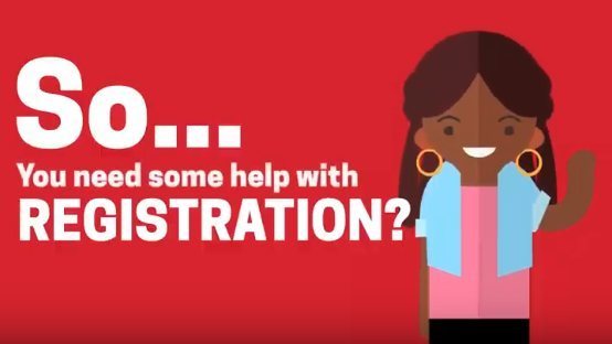 In-person registration help is available tonight from 5:00 to 7:00 PM at the district office located at 314 W. Van Weiss Blvd., across from the Jr./Sr. High School.