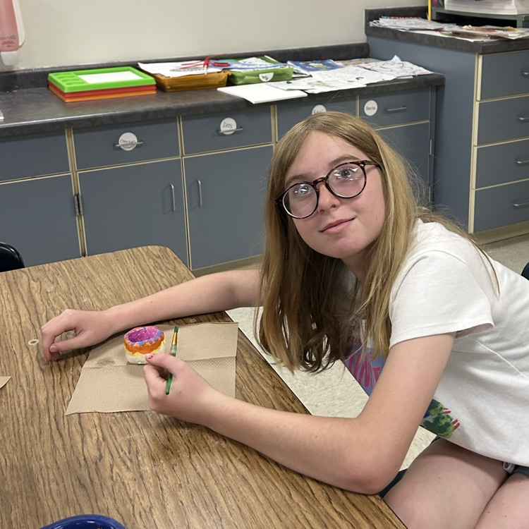 Great job painting Leona!