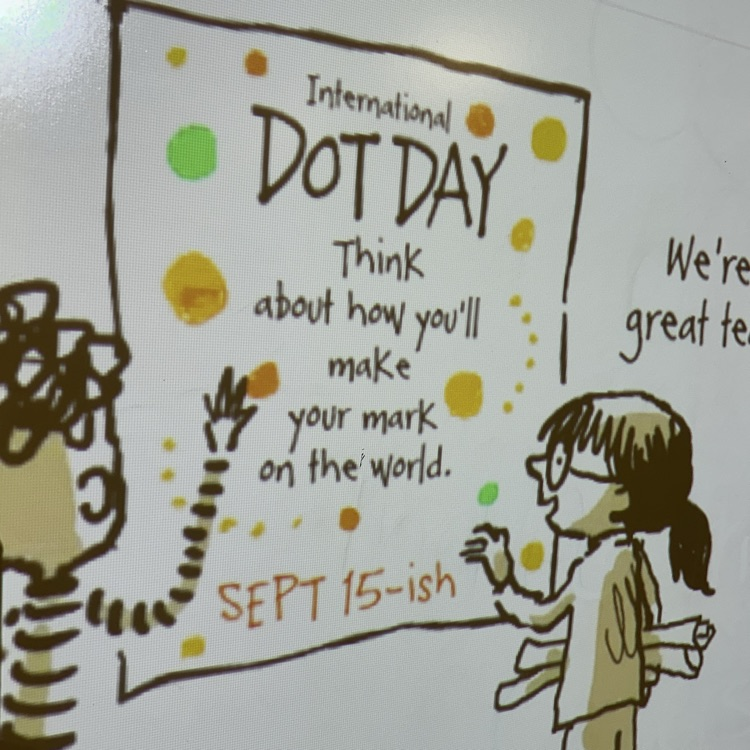 be creative and start with a dot