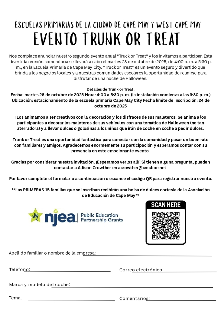 Trunk or Treat w/ CMC