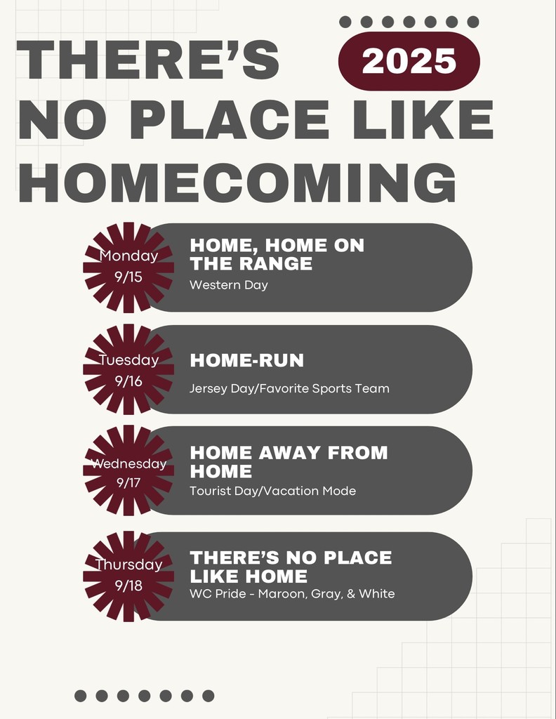 wcjhs homecoming dress up dates
