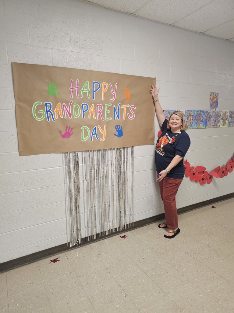 Today kicks off grandparents week for WCP. K- Tues, 1st- Wed, PreK & 2nd- Thurs. Pictured: Mrs Malorie Jo Watkins