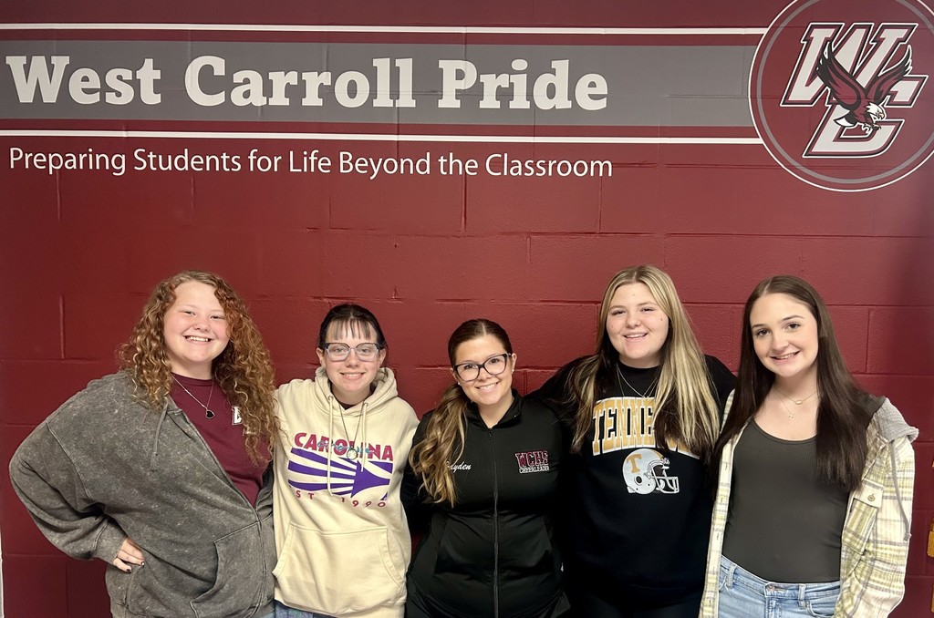 Congratulations to our WCHS Senior Class Officers: President - Hayden Weaver Vice President - Hailey Mitchell Secretary - Brylan Wilbanks Treasurer - Kalee Coleman Historian - Hailey Cantrell We are excited to see all you have in store for your senior year and beyond! Congrats! Pictured L-R: Kalee Coleman, Brylan Wilbanks, Hayden Weaver, Hailey Mitchell, and Hailey Cantrell