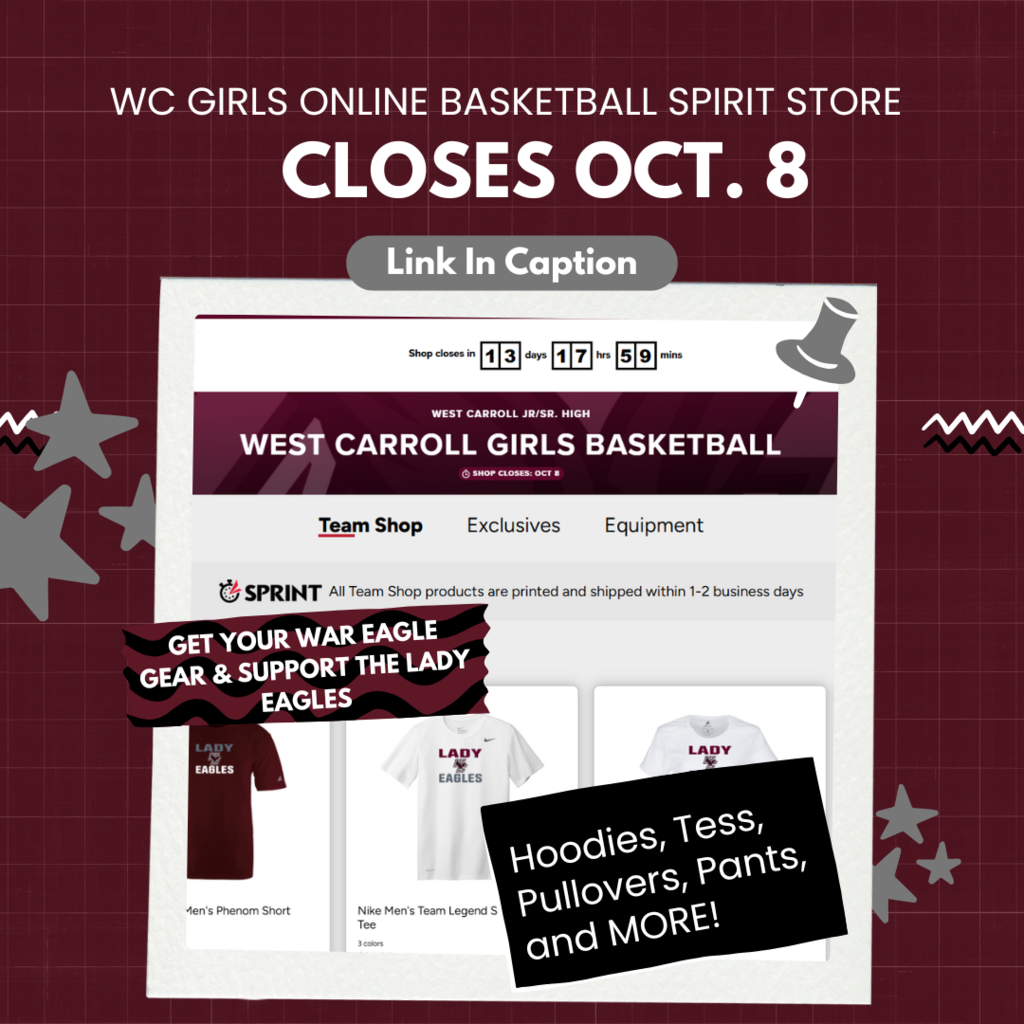 wc girls basketball spiriti store online closes oct 8 o nmaroon background images of store front online with hoodies tees pullovrs apants and more.