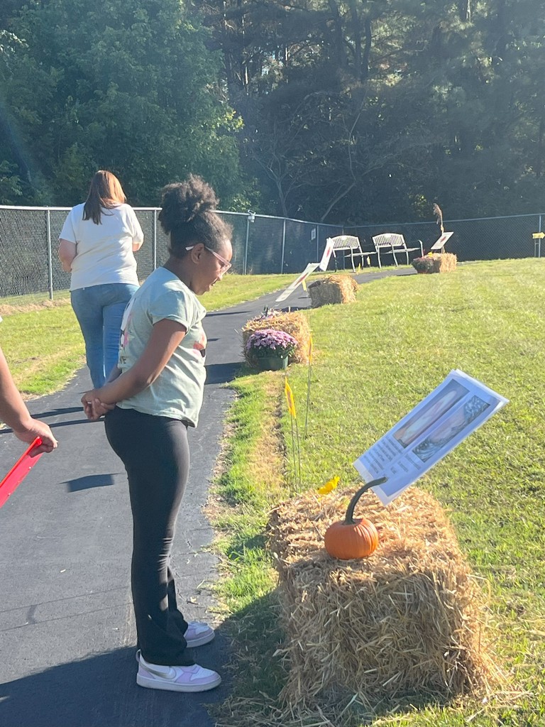 Families enjoying literacy night at wc trezevant walking track