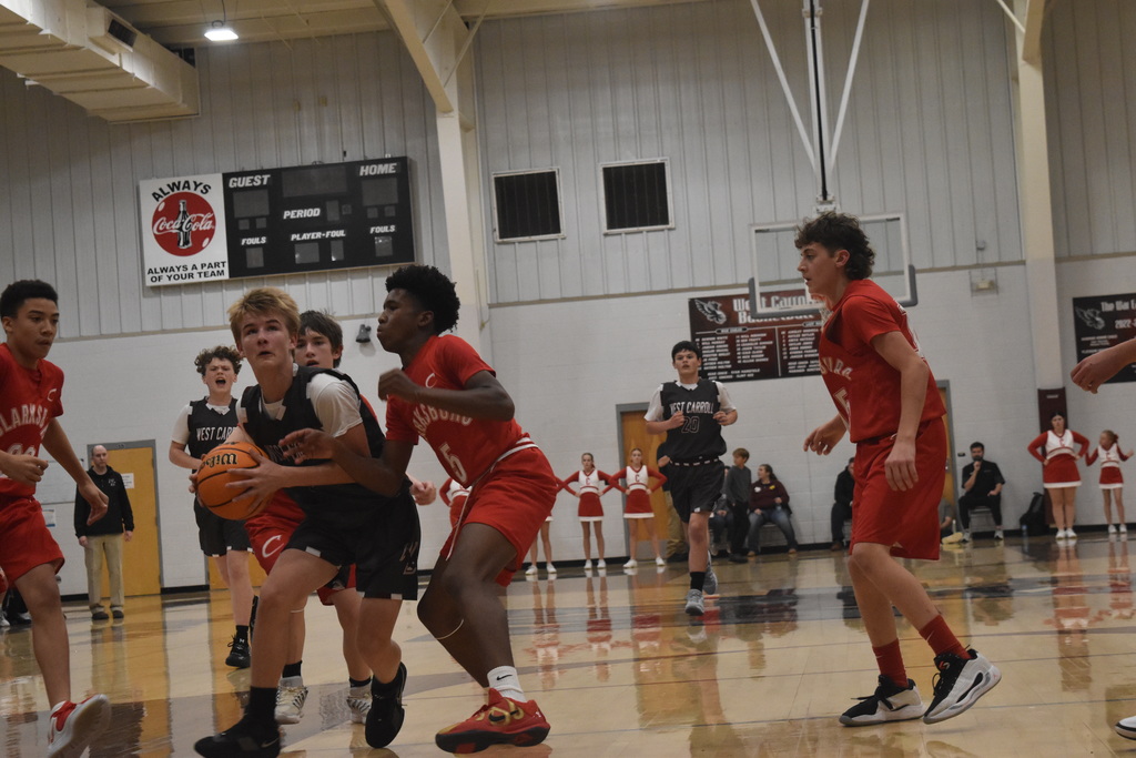 West Carroll Junior High students during Homecoming festivities 