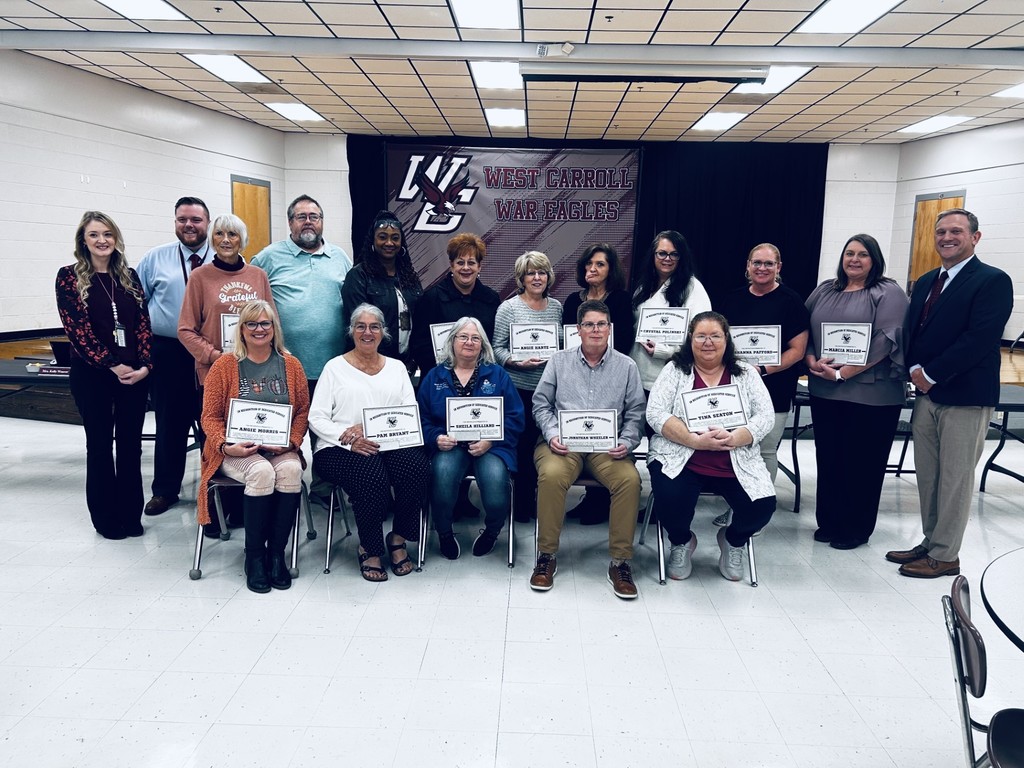 Big impact, big commitment. We took time to celebrate our WCSSD staff with 20+ years of service this week. These educators and staff members are the foundation of our strong community partnership. Thank you for building relationships and shaping the future of West Carroll!