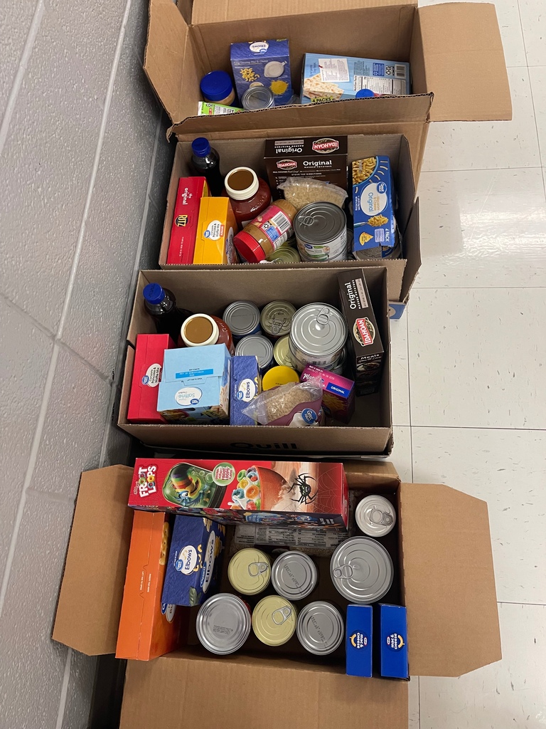 Donated non perishable food that were prepackaged and ready for families to take home.