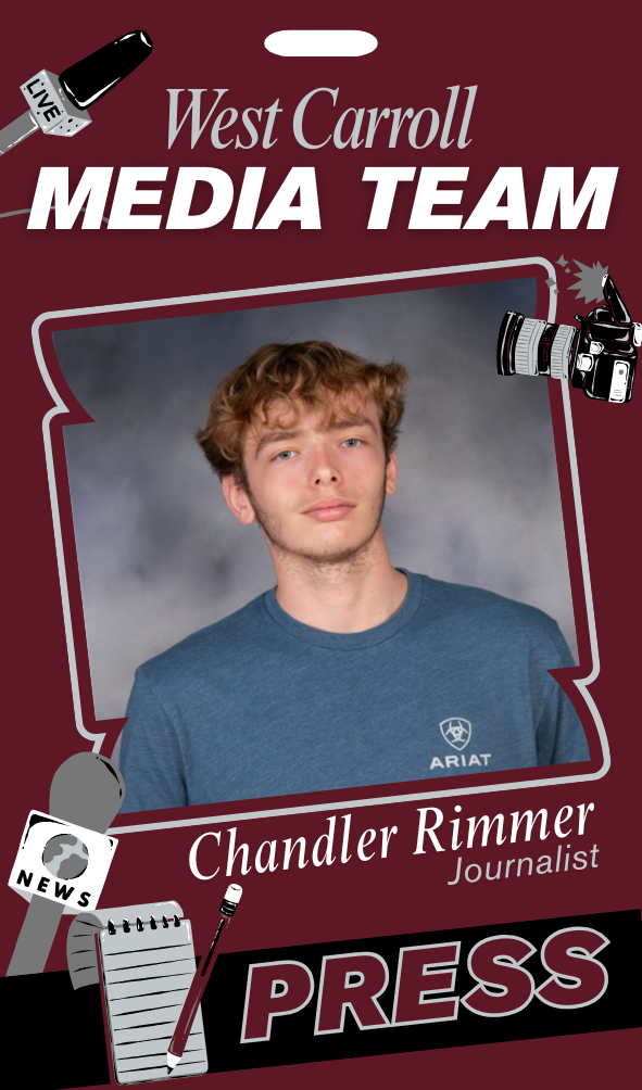 West Carroll Student Media Team Intern, Chandler Rimmer