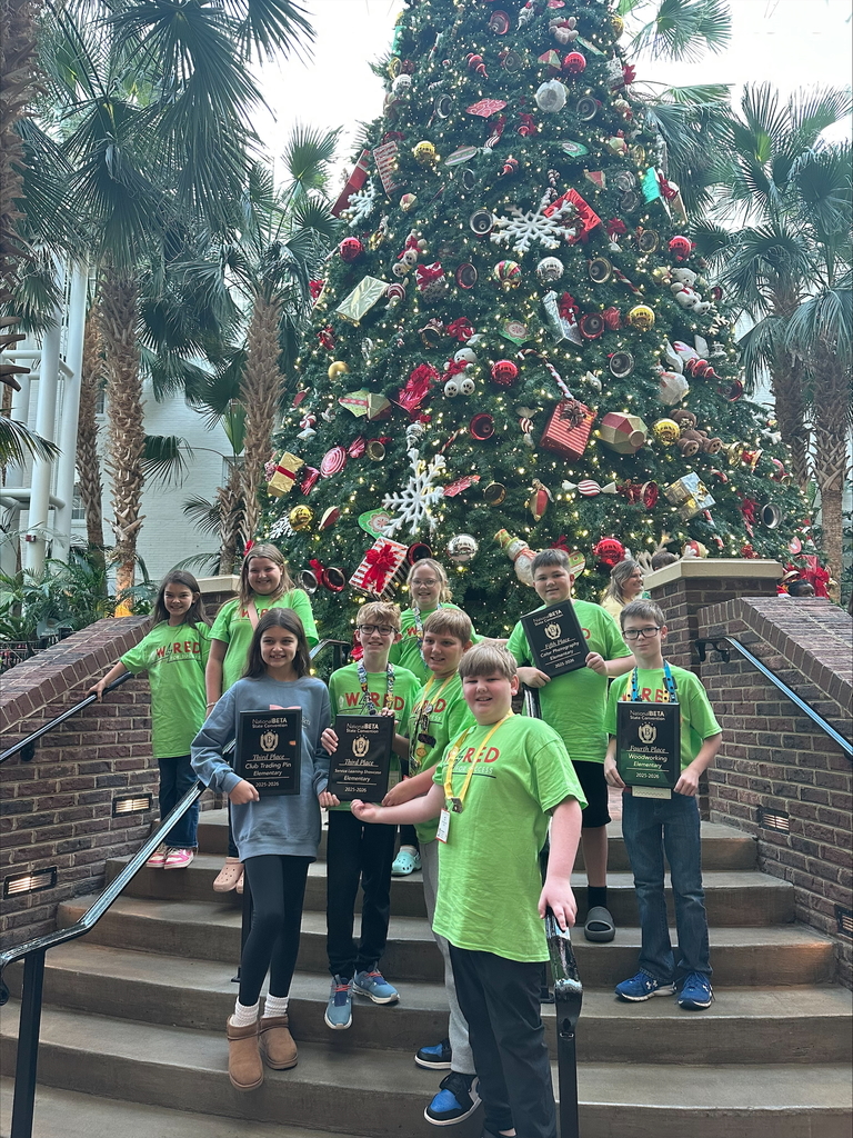 beta students at convention in front of christmas decorations at opryland hotel