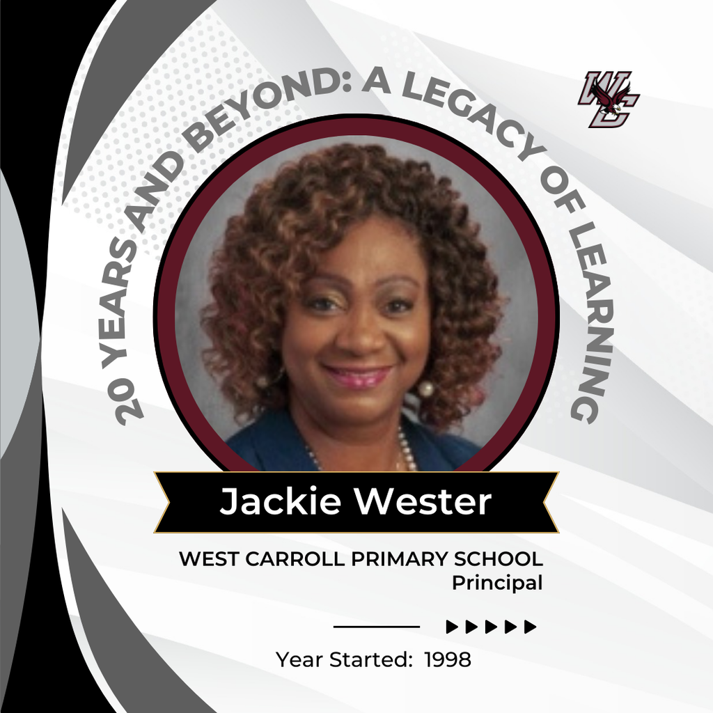 graphic with image of jackie wester celebrating her over 20 year work history