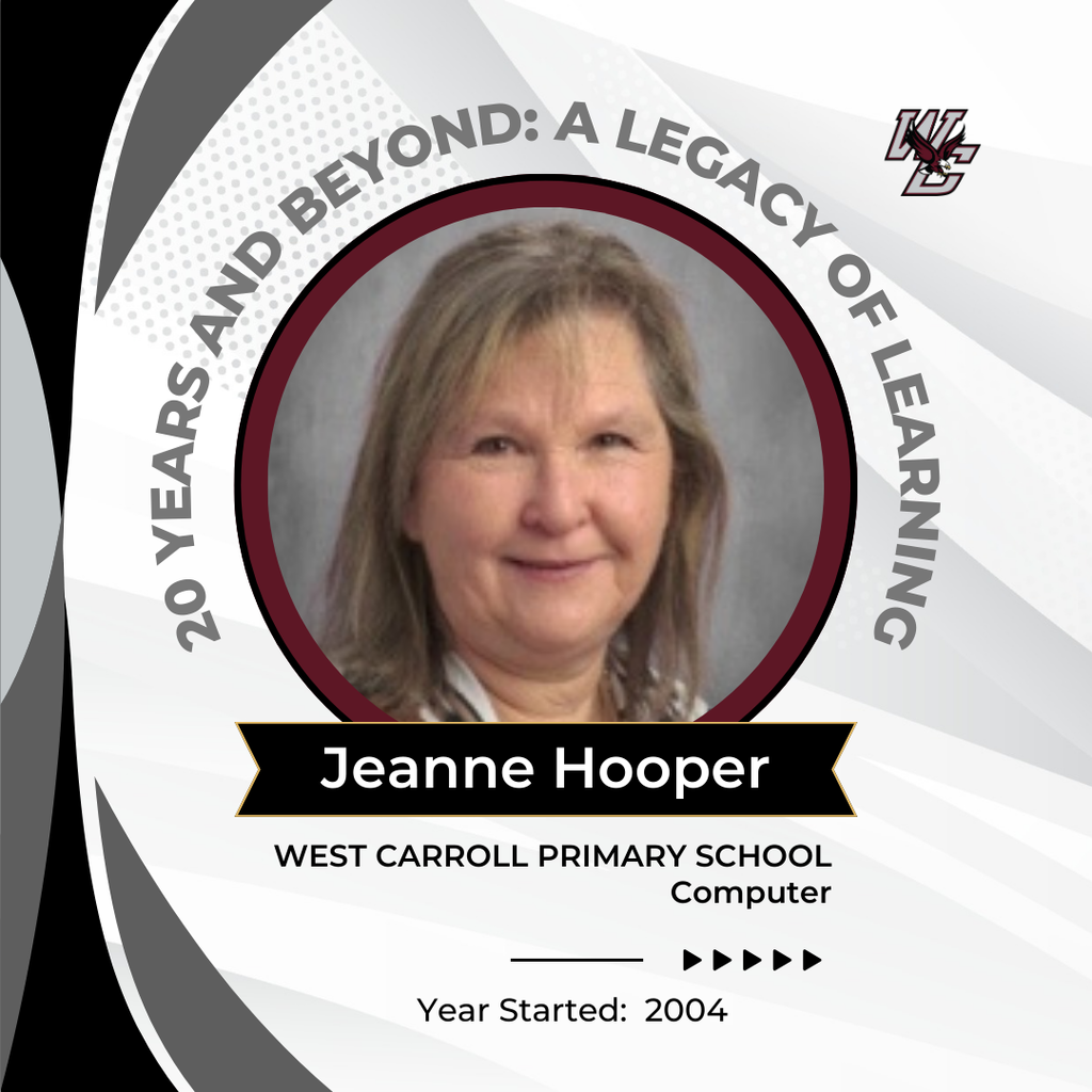 graphic celebrating jeanne working 20+ years