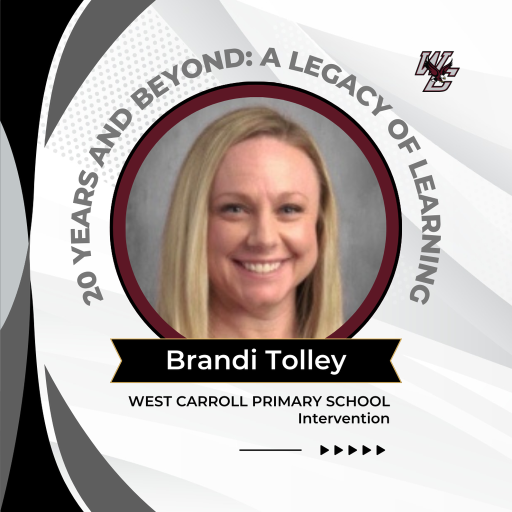 graphic celebrating brandi tolley for 20 years of service