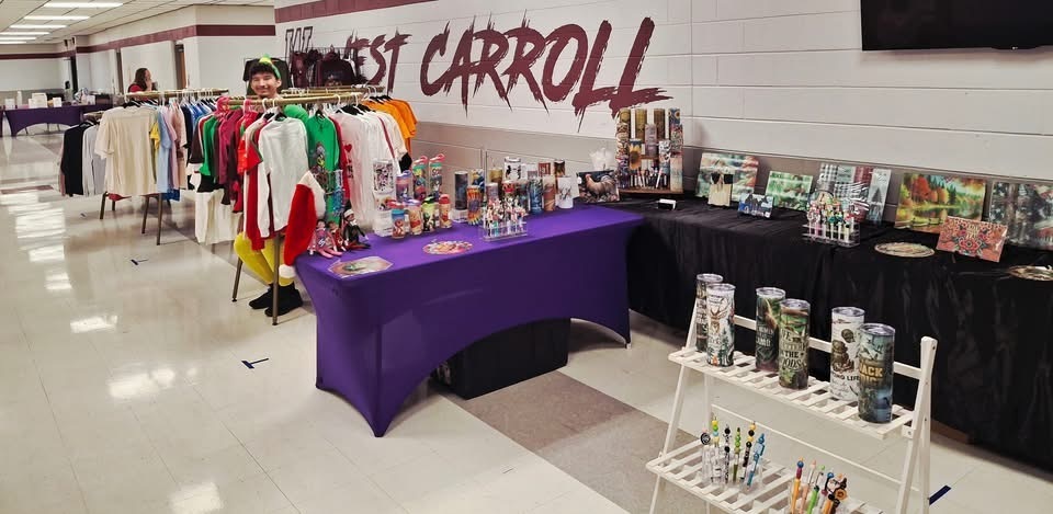 Images from various booths at the West Carroll Holiday Mart