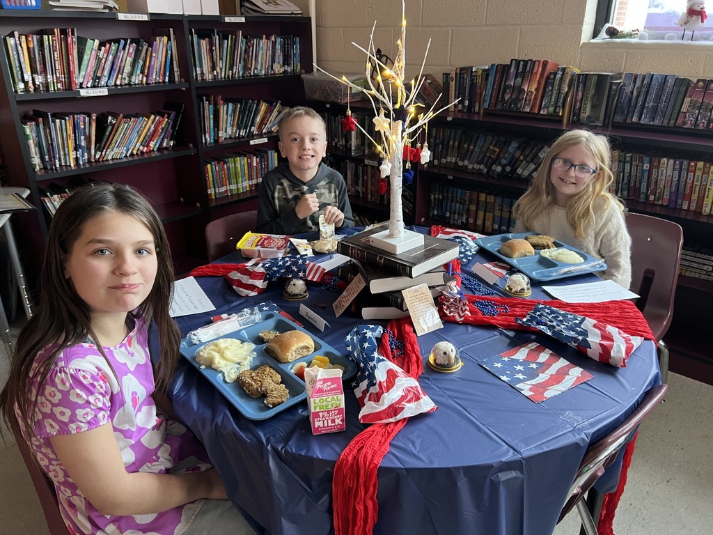 WCES student celebrate the 50+ book milestone with a special themed lunch provided by Mrs Pat Hudgins