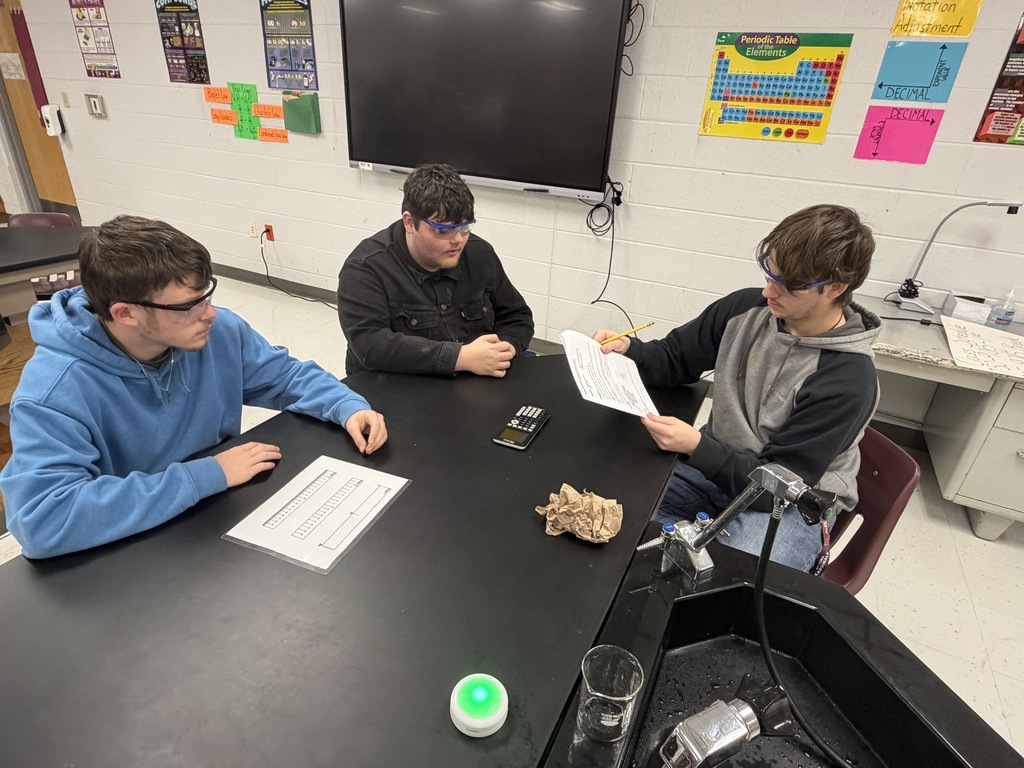 Chemistry students experimenting. 