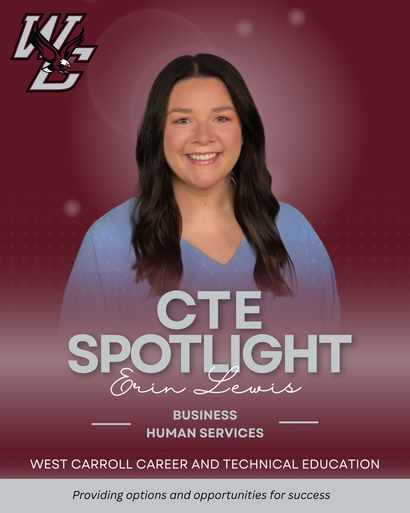 CTE Spotlight Graphic: Erin Lewis - Business and Human Services Educaion