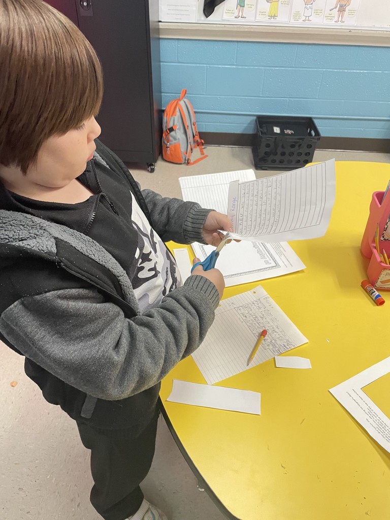 wces student working on helen keller project