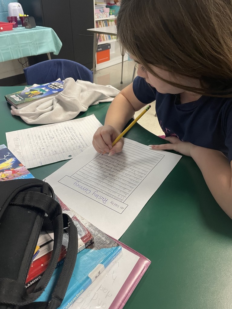 wces student working on helen keller project