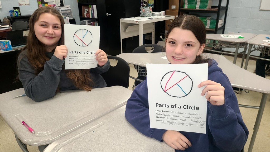 wces student working on pi and circle activites 