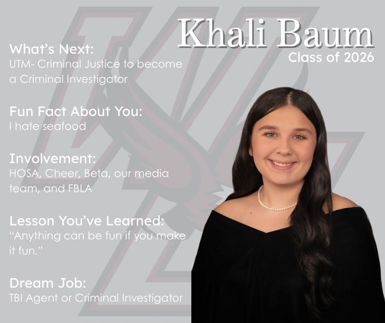 Senior Sunday Graphic: Kahli Baum