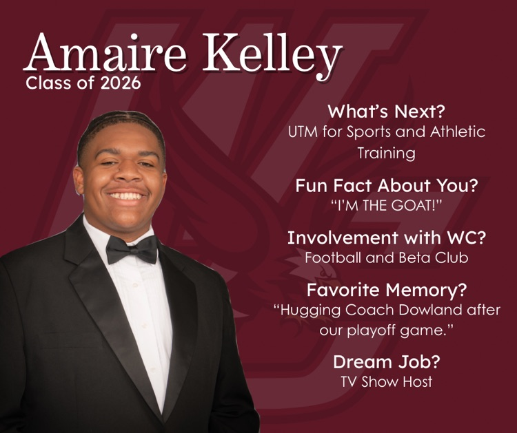 Senior Sunday Graphic: Amaire Kelley