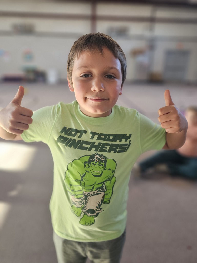 west carroll student wearing green and celebrating st patrick's day