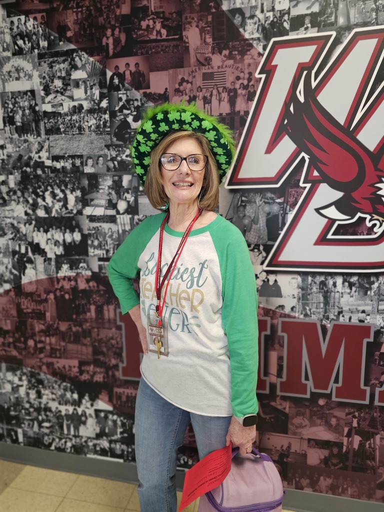 west carroll employees wearing green and celebrating st patrick's day