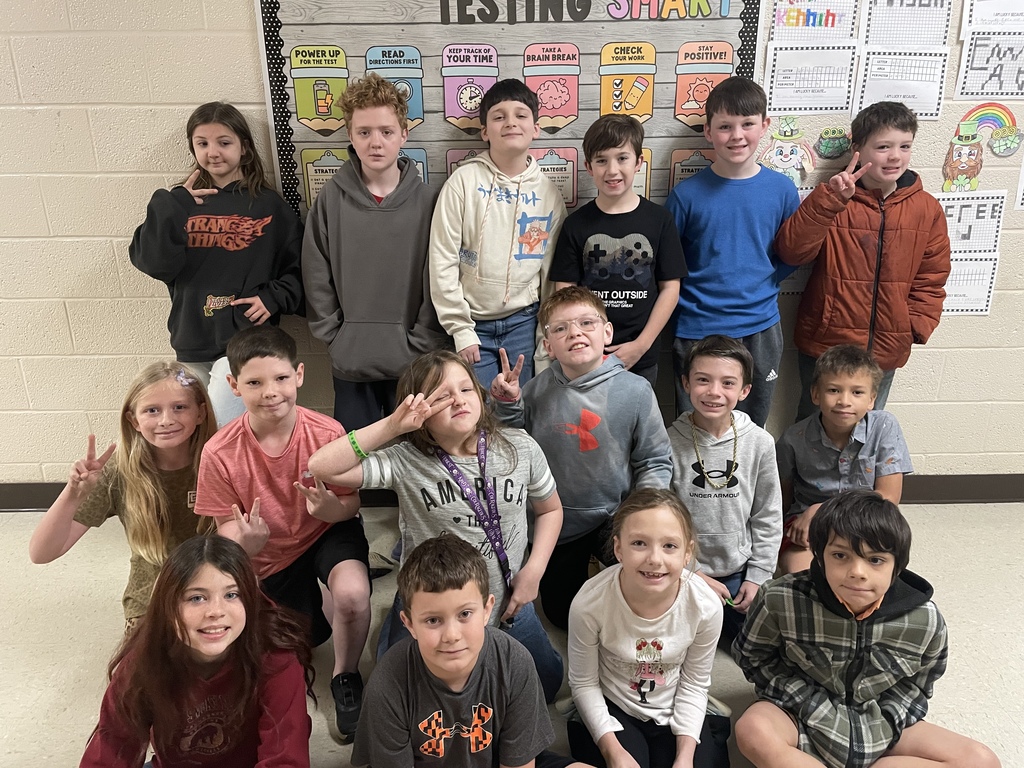 class of west carroll students who won the quarterly contest for attendance