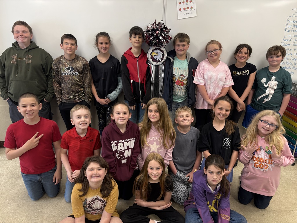 class of west carroll students who won the quarterly contest for attendance