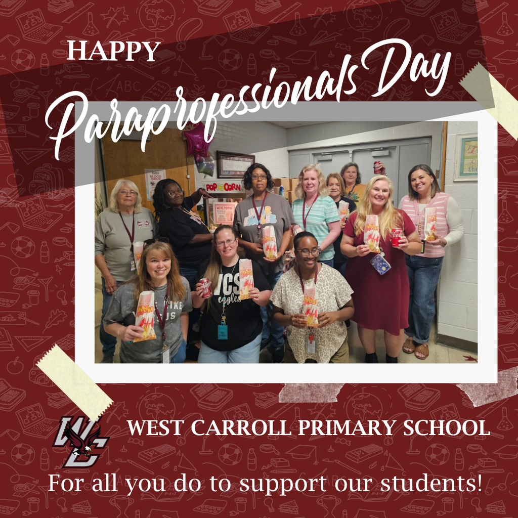 Graphic showing 2025–2026 Open House Dates for West Carroll Special School District.  Thursday, July 31st:  5:30–7:30 PM | 7th–12th Grade, WCHS  Monday, August 4th:  5:15–6:00 PM | 4th–6th Grade, WC Elementary  6:15–7:15 PM | 3rd Grade, WC Elementary  6:00–7:00 PM | 1st Grade, West Carroll Primary  7:00–8:00 PM | 2nd Grade, West Carroll Primary  Tuesday, August 5th:  PreK–Kindergarten | By appointment only; teachers will contact families to schedule.  At the bottom is the logo for West Carroll Special School District with the tagline: 'Preparing Students for Life Beyond the Classroom.' The graphic features maroon, black, gray, and white colors with bold headers and time blocks.