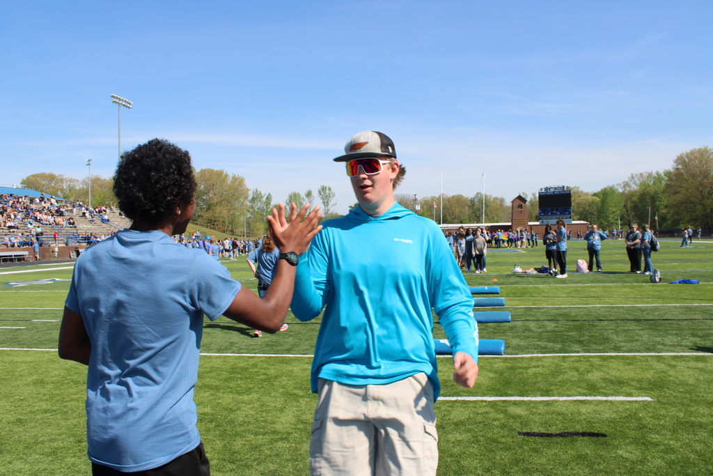 West Carroll Students participating at the Special Olympics 