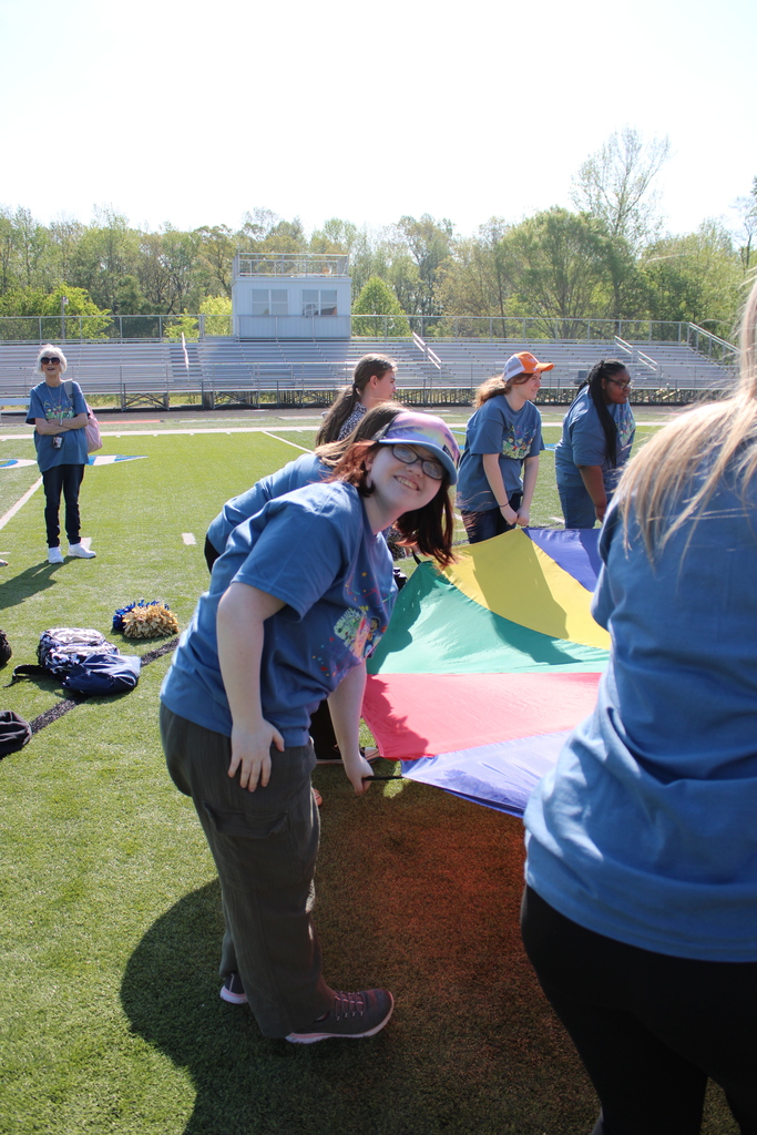 West Carroll Students participating at the Special Olympics 