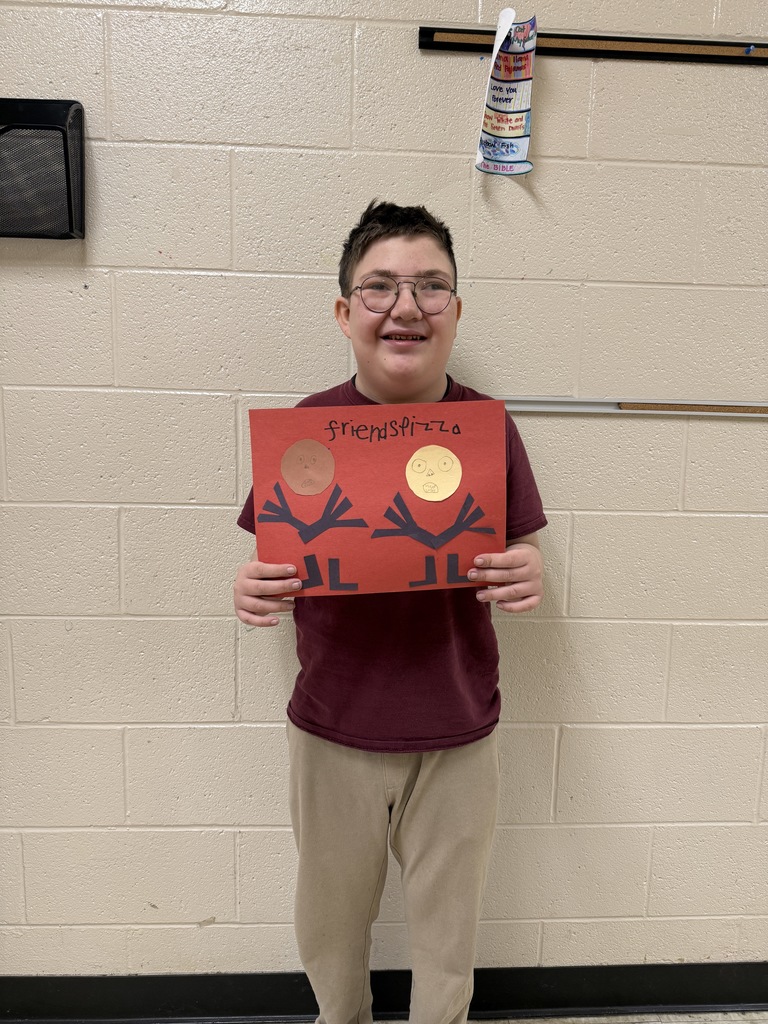 fifth grade students at west carroll elementary showing pizza place math project