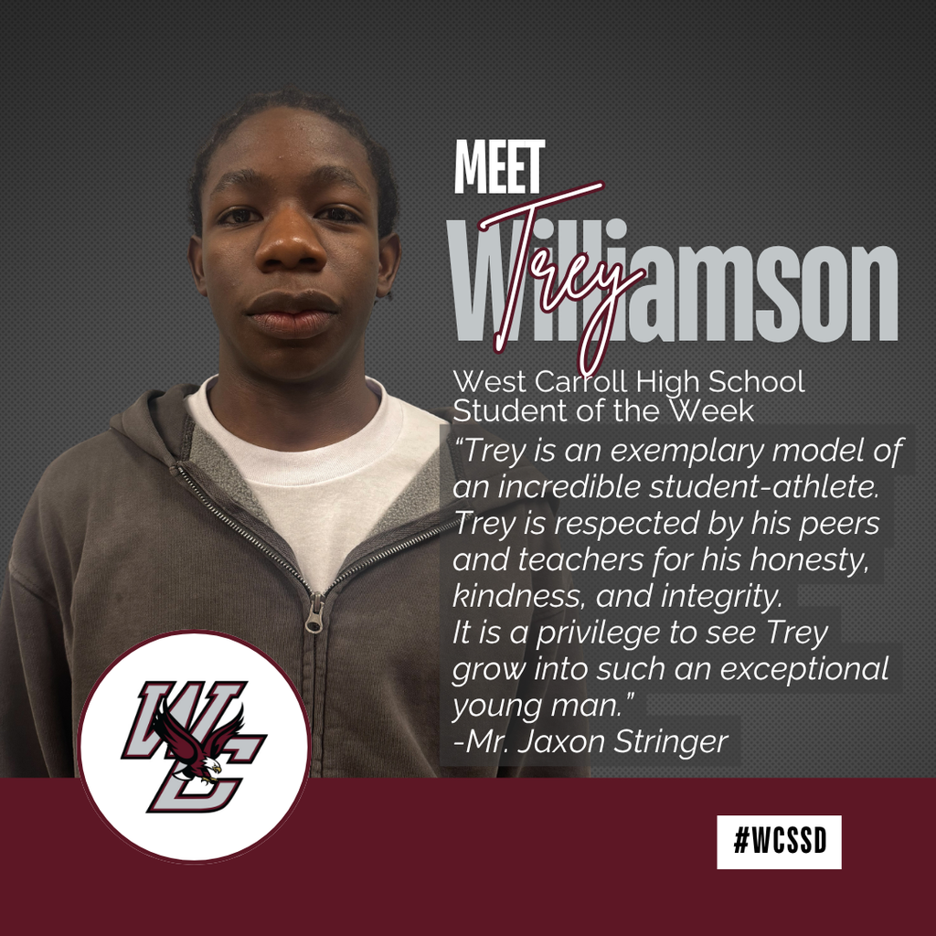 student of the week trey williamson