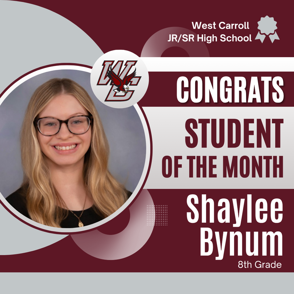 Student of the Month - Shaylee Bynum