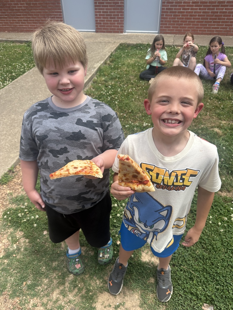 West Carroll Primary students are rewarded with treats outside  after meeting the sight word challenge