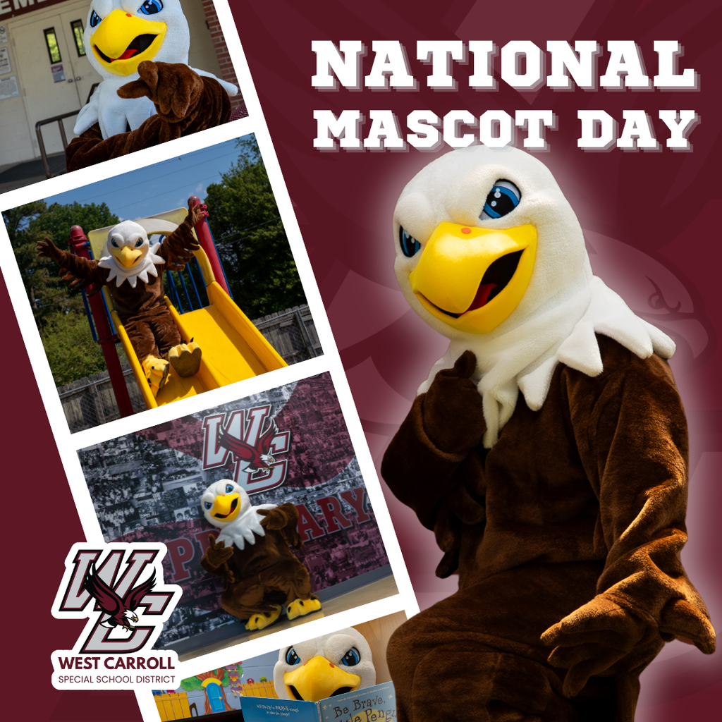 national mascot day with elliot the eagle all around campuses