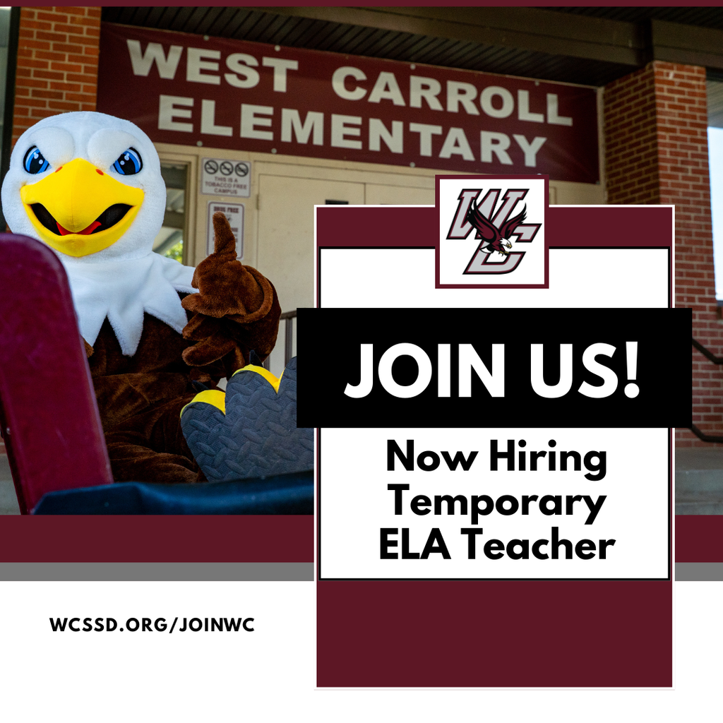 elementary school hiring temporary ela teacher wcssd.org/joinwc