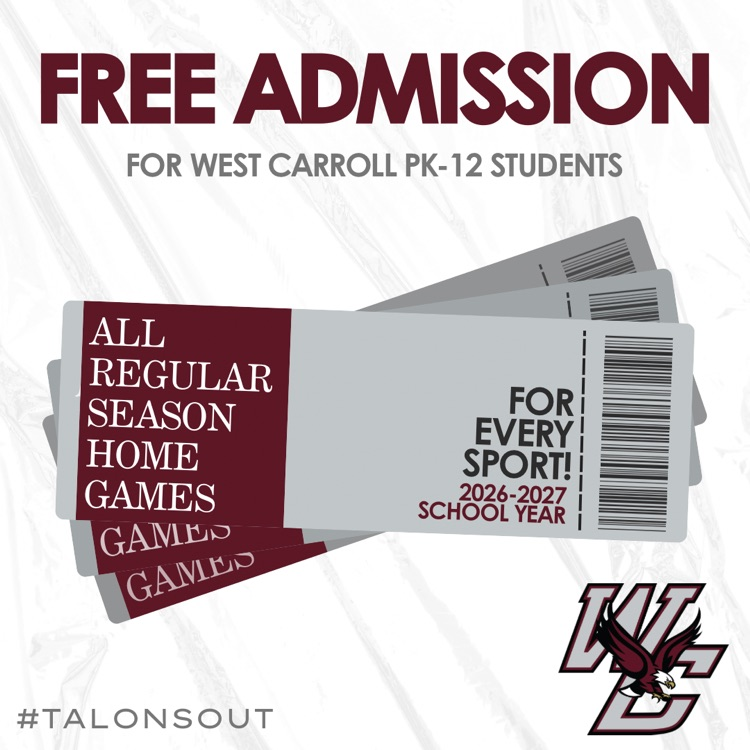 free admission to all regular season home games for every sport in the 2026-2027 school year for all pk-12 students