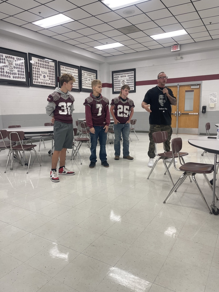 7th and 8th grade students  with Chris Smith Guest Speaker