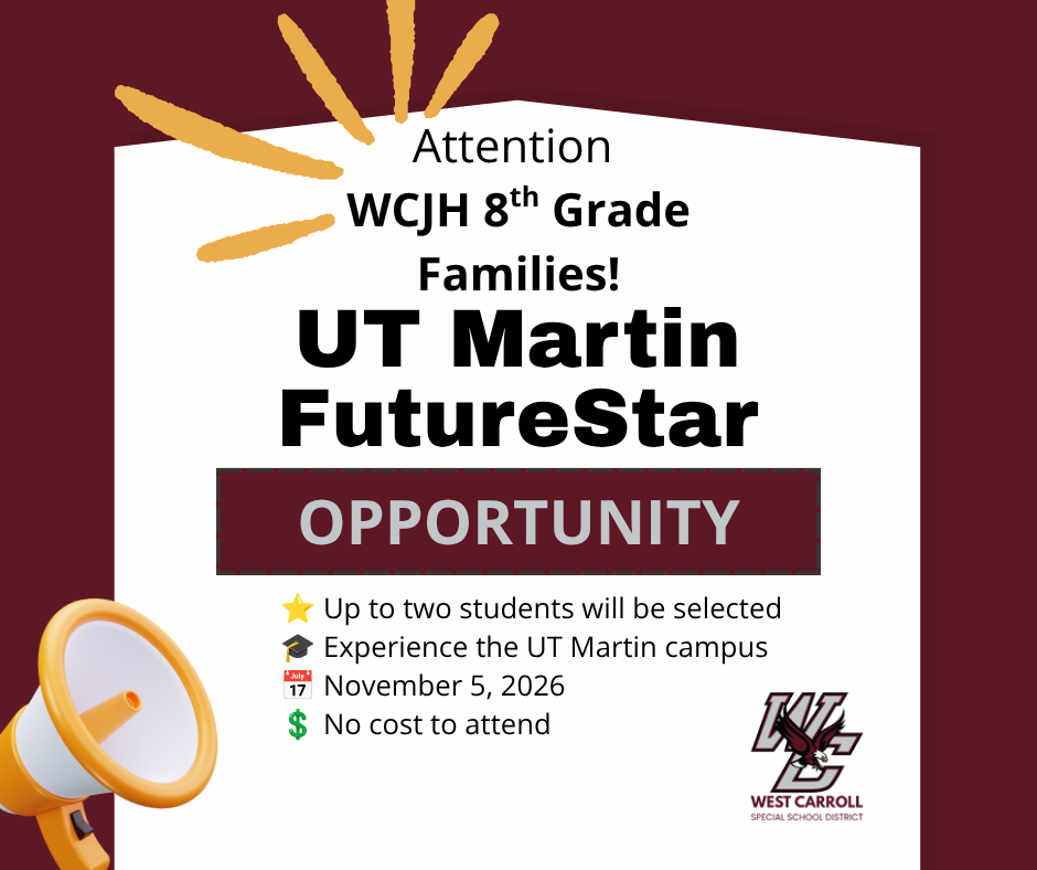 utm weststar futurestar summit for 8th graders only up to two students, at utm campus, nov 5th, no cost to ateend, must apply