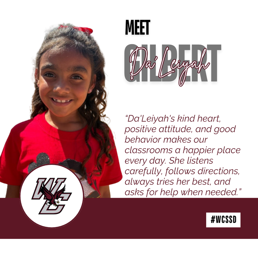 wcssd student of the week spotlight student with quote